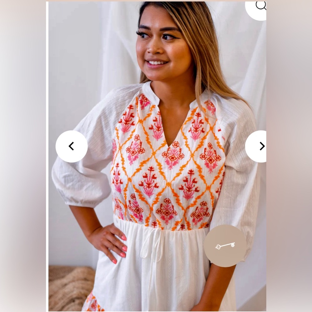 🌟BNWT Summer Embroidered Dress